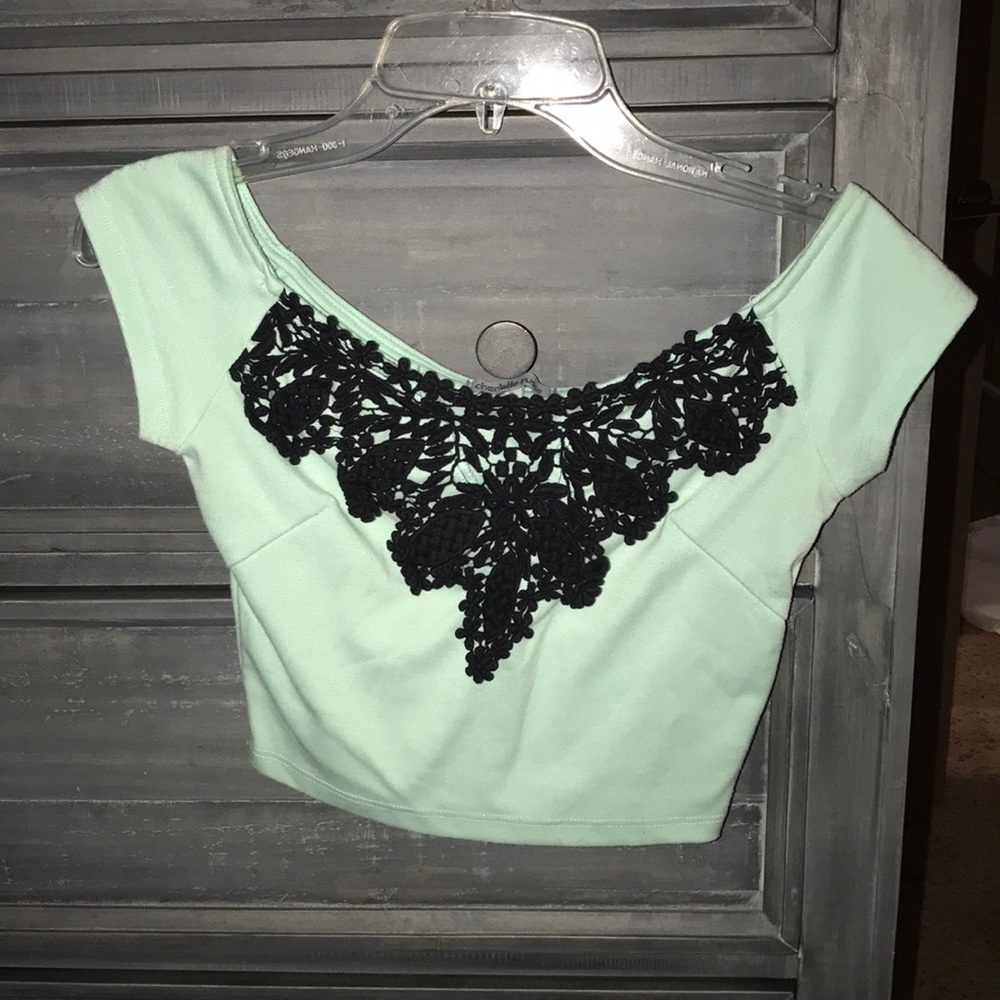 Mint Crop Top